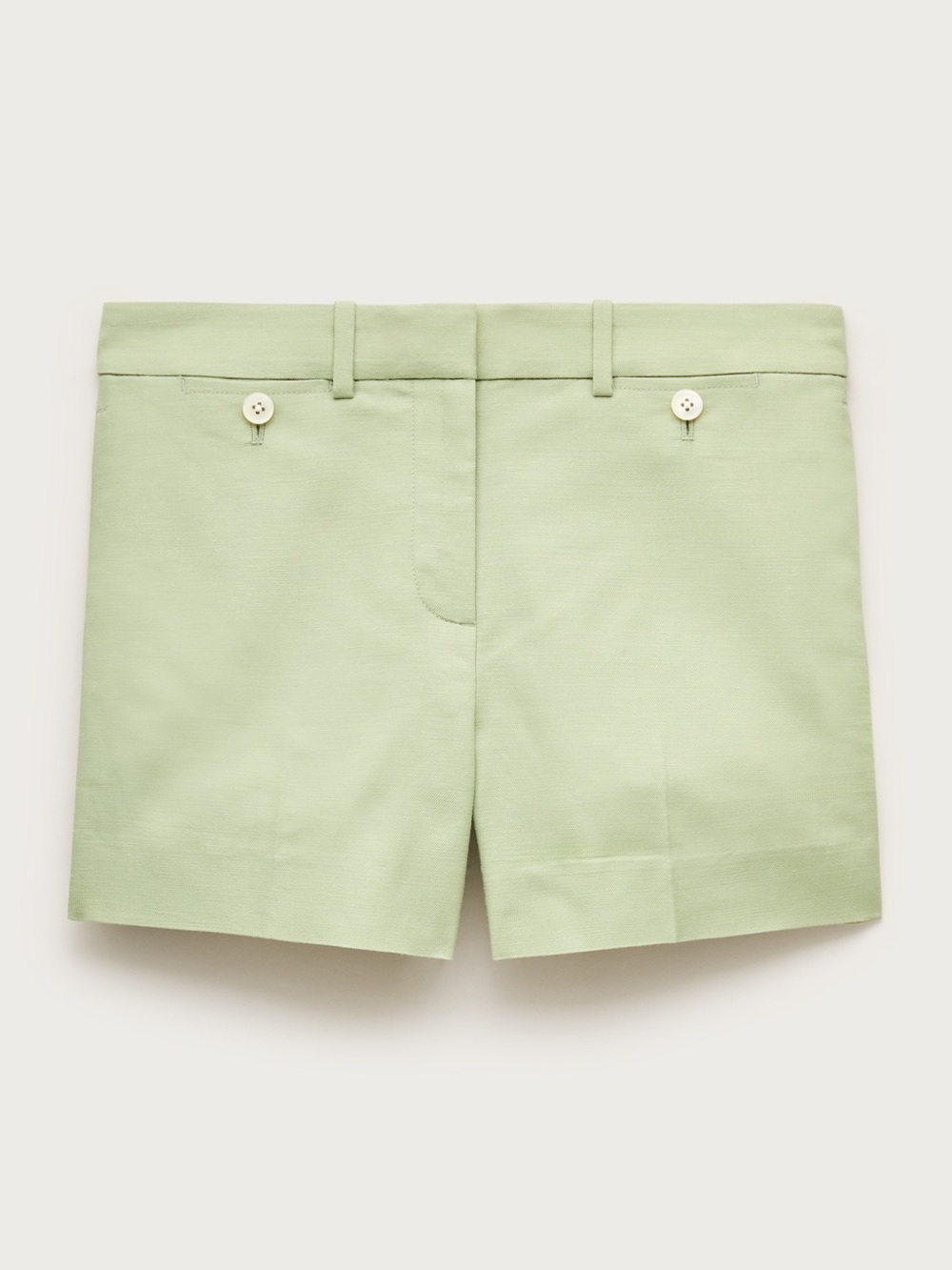 J. Crew NWT 4" Short in Gramercy Linen Blend Lakeshore Green Bottoms